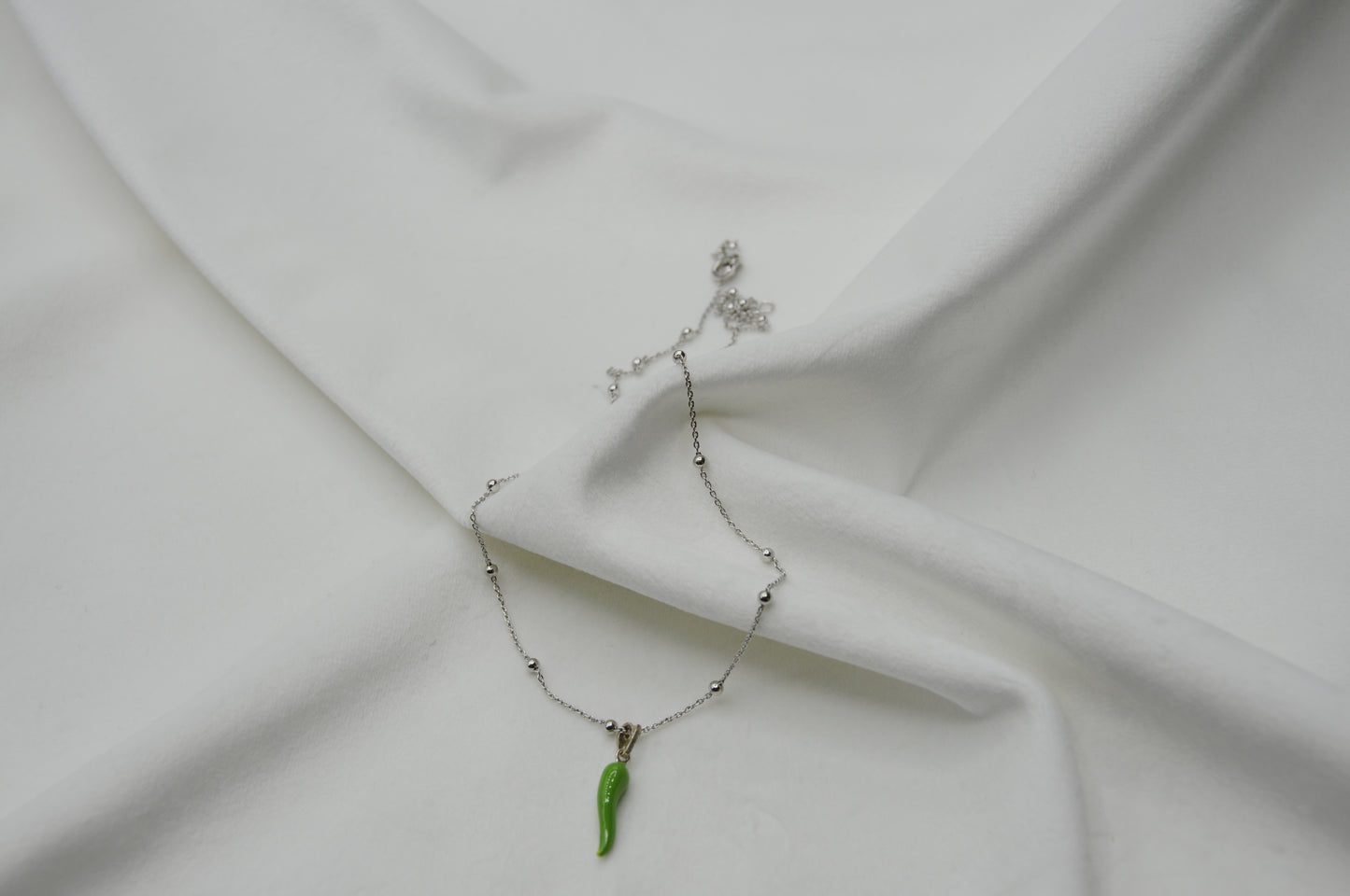 Collana corno portafortuna argento 925