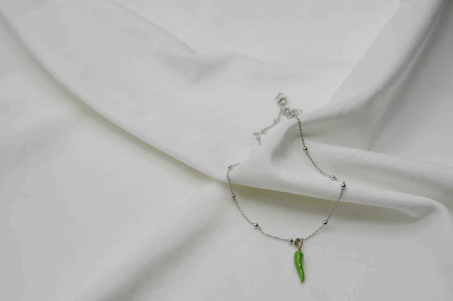 Collana corno portafortuna argento 925
