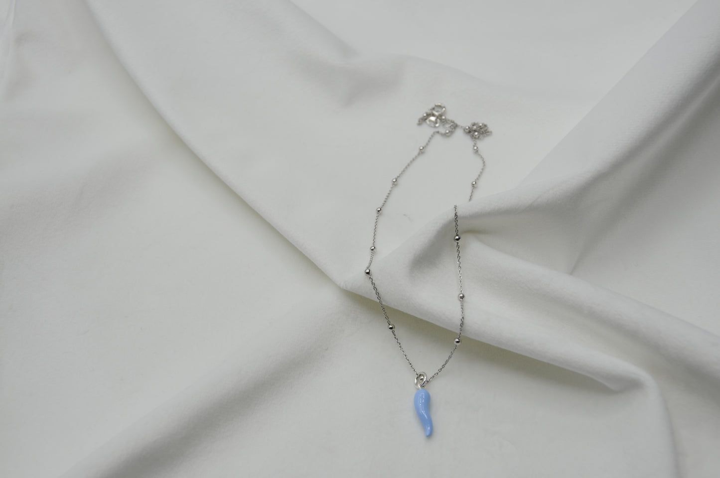 Collana corno portafortuna argento 925