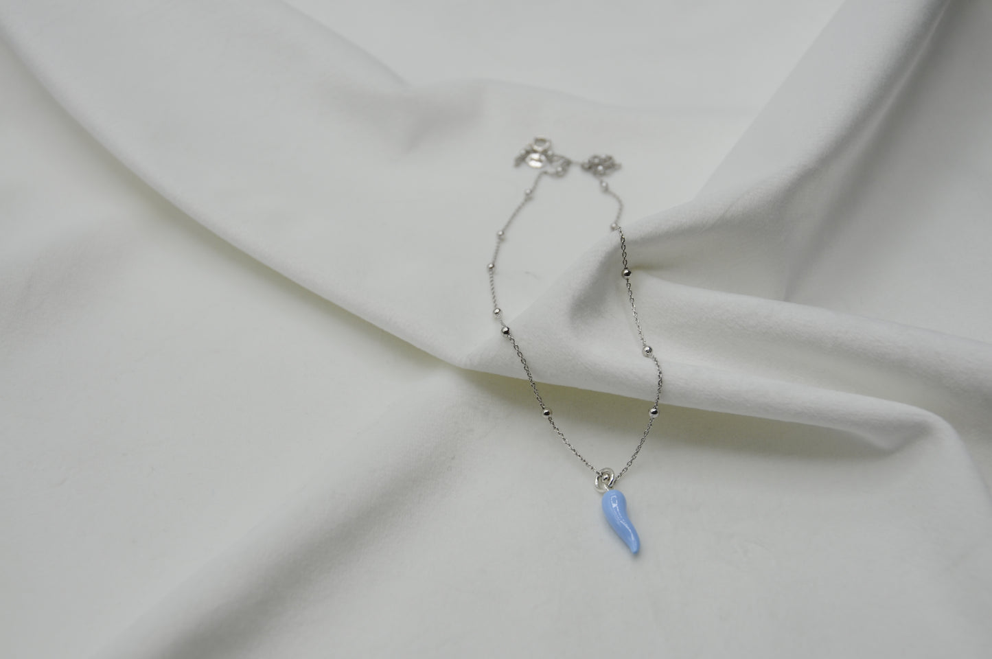 Collana corno portafortuna argento 925