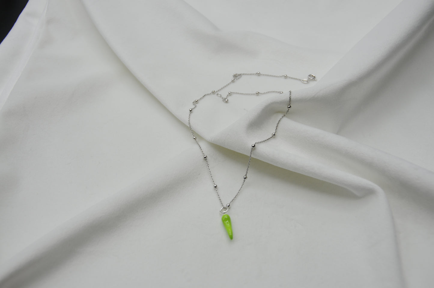 Collana corno portafortuna argento 925