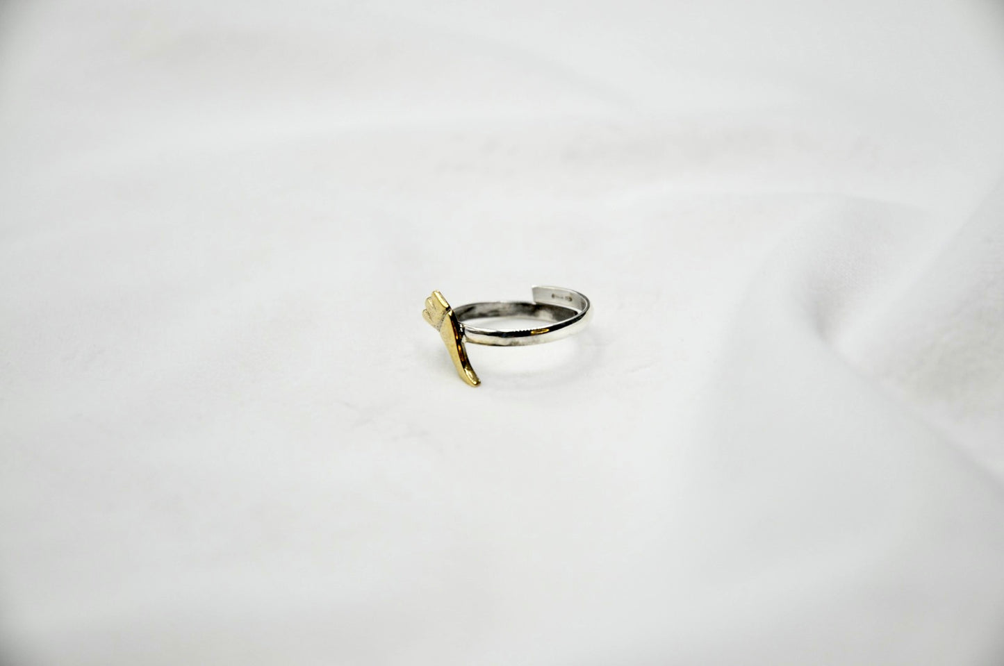Anello corno portafortuna argento 925