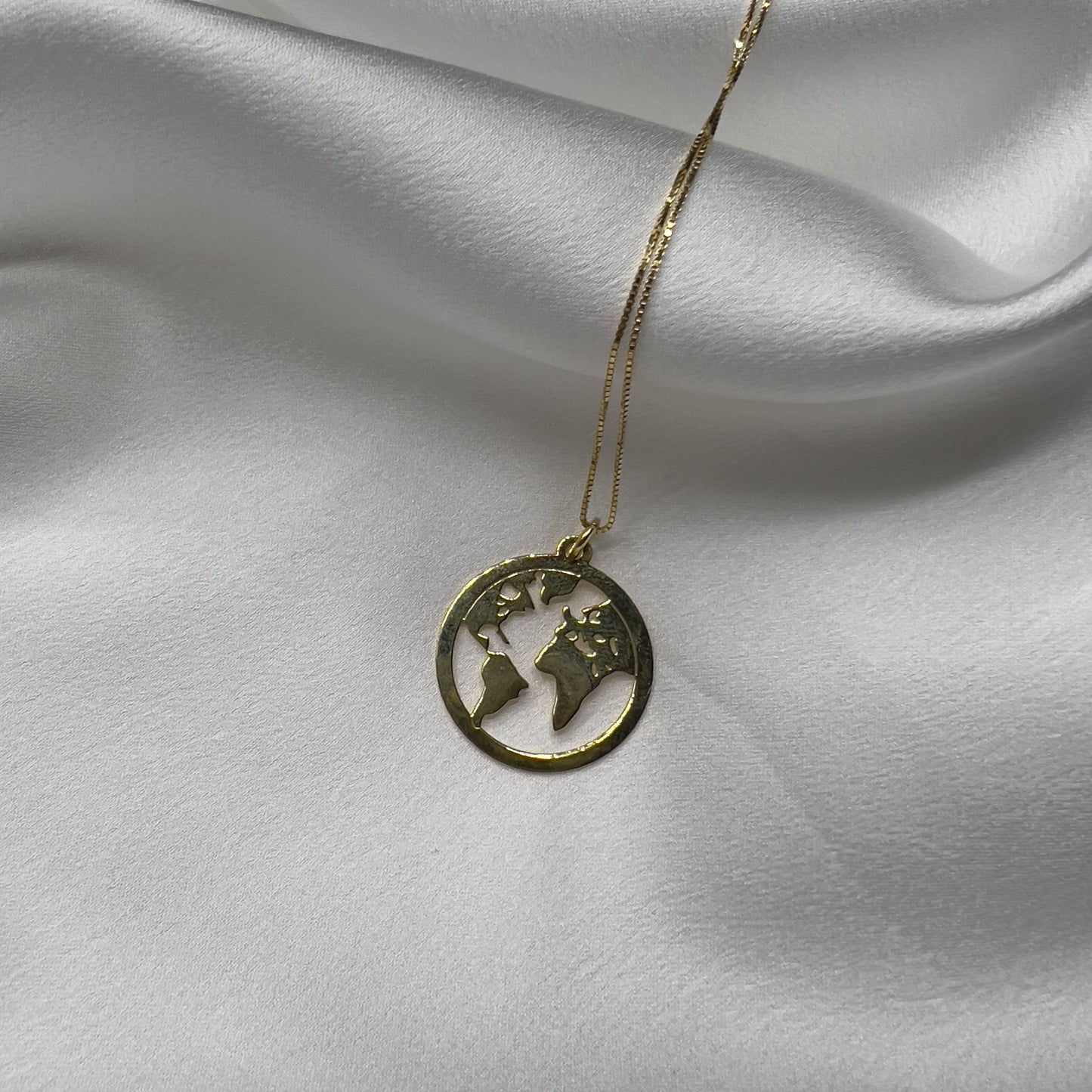 Collana mondo argento 925
