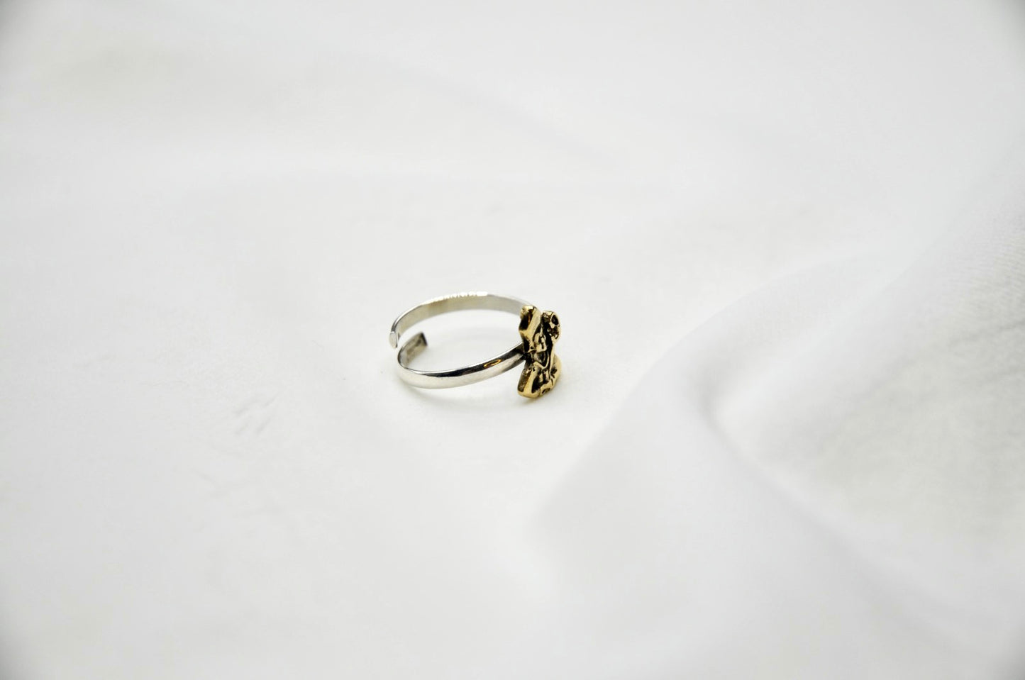 Anello San Gennaro rialzato argento 925