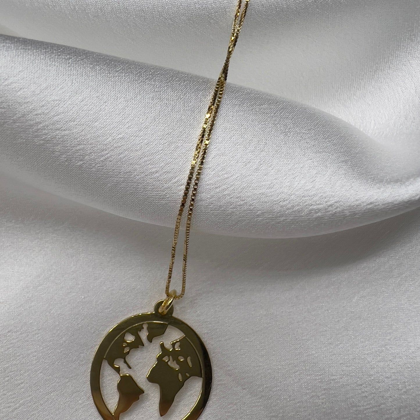 Collana mondo argento 925