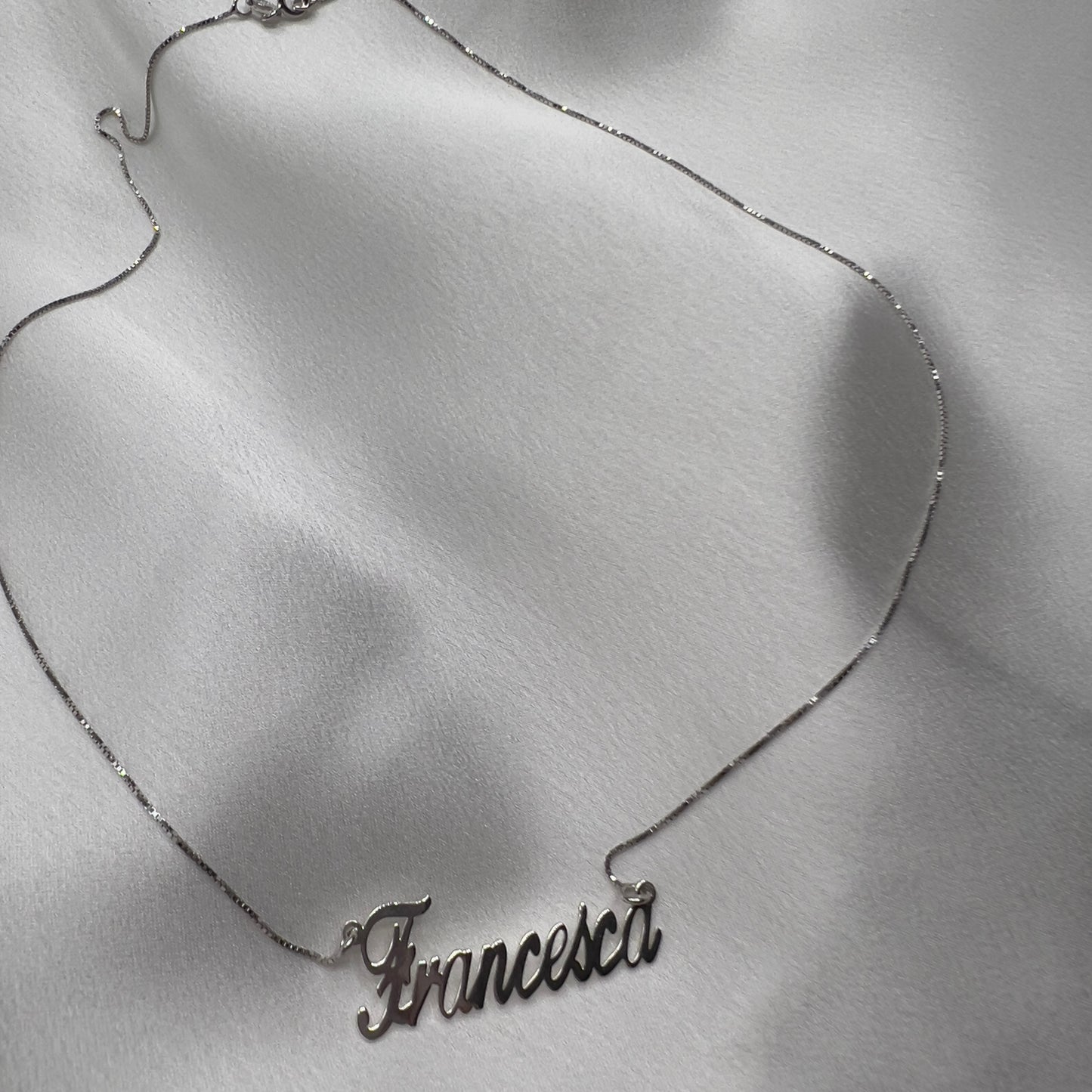Collana nome argento 925