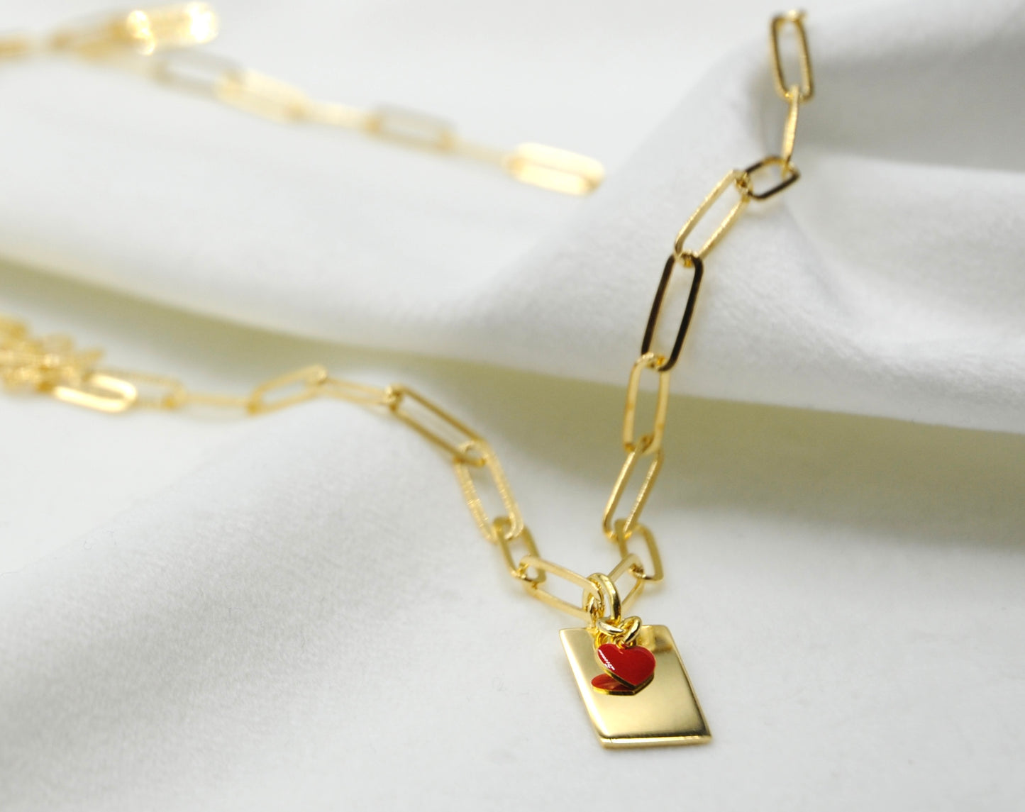 Collana lettera con cuore personalizzabile argento 925