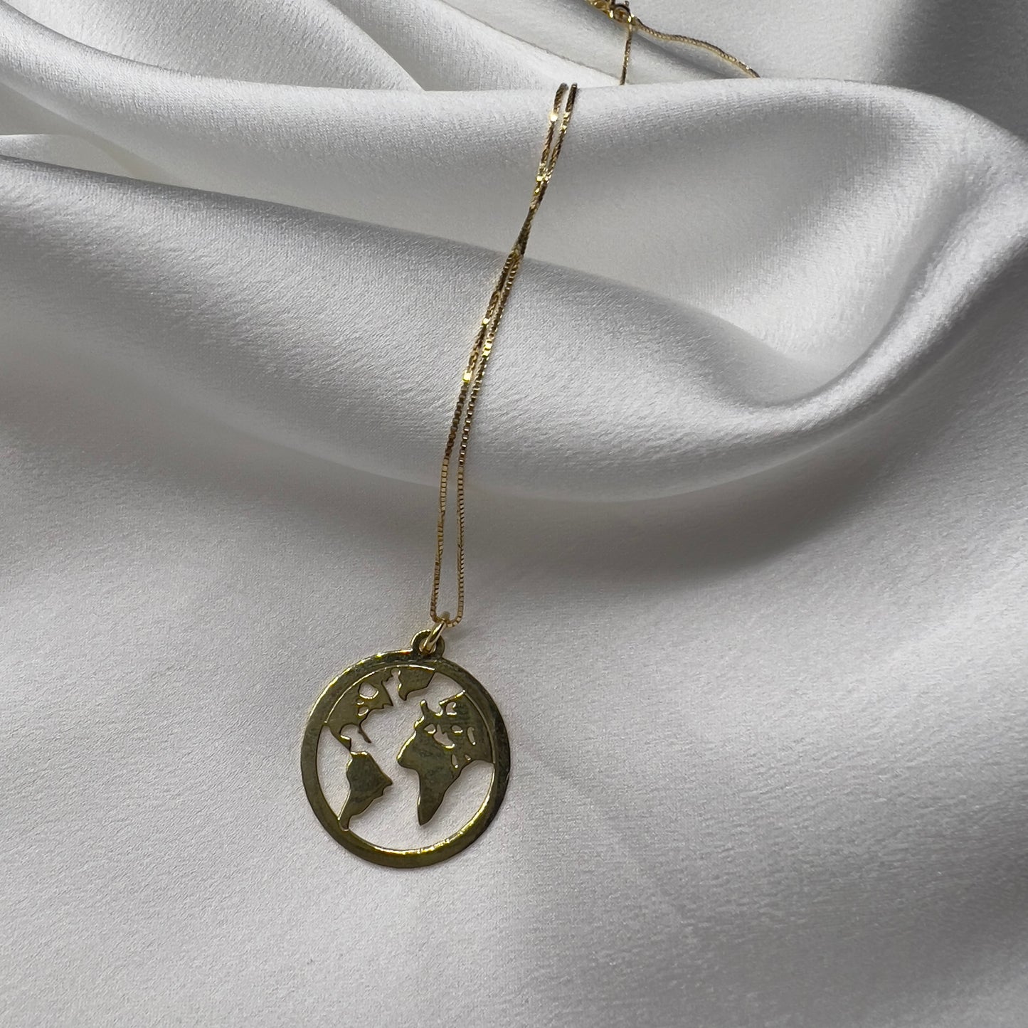 Collana mondo argento 925