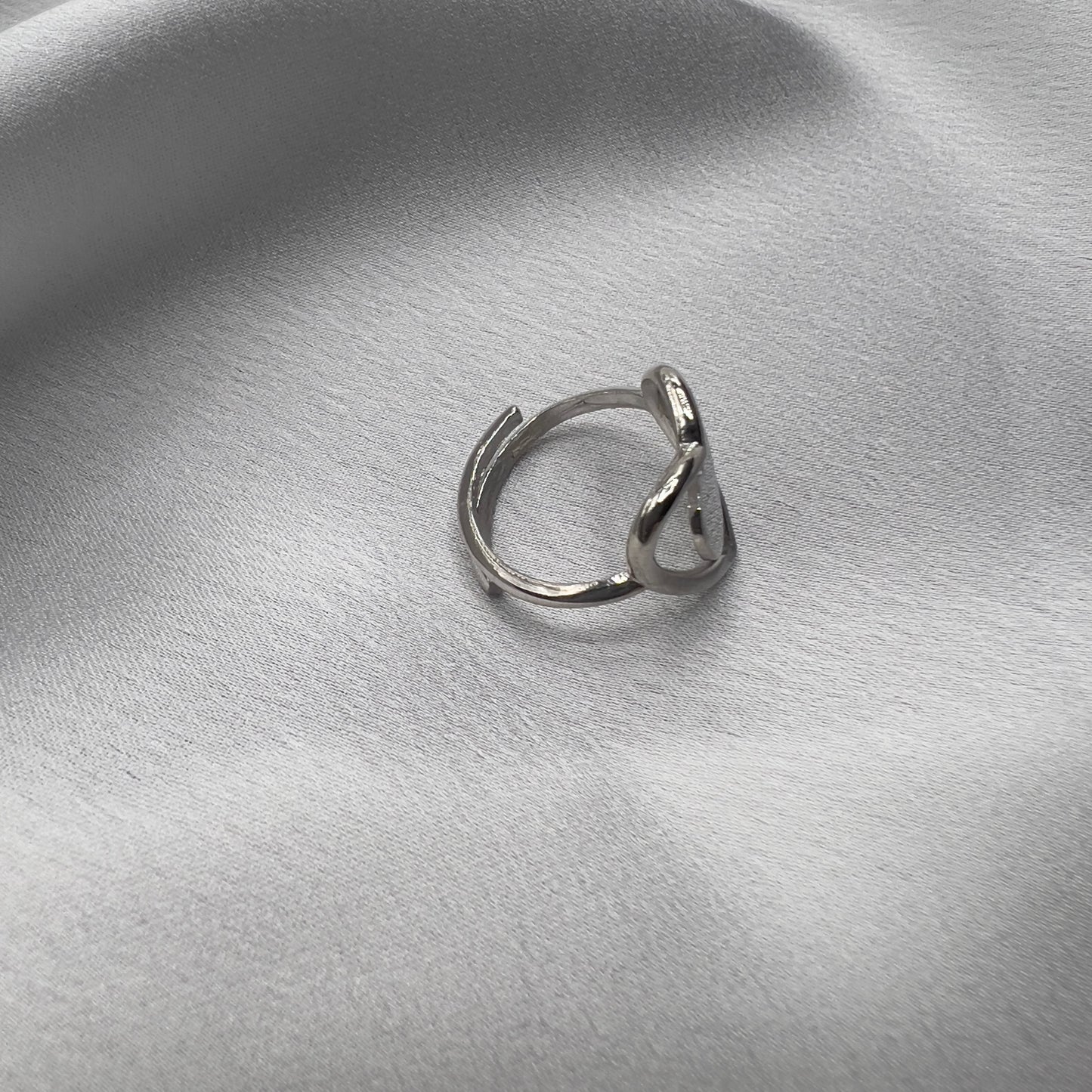 Anello doppio cuore argento 925