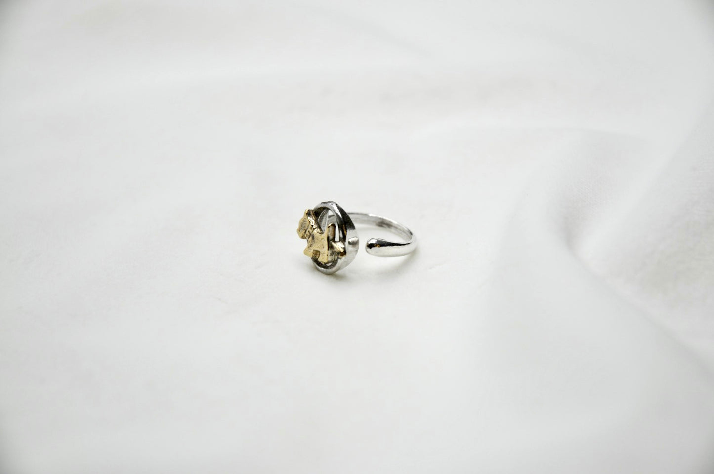 Anello sfera cane argento 925