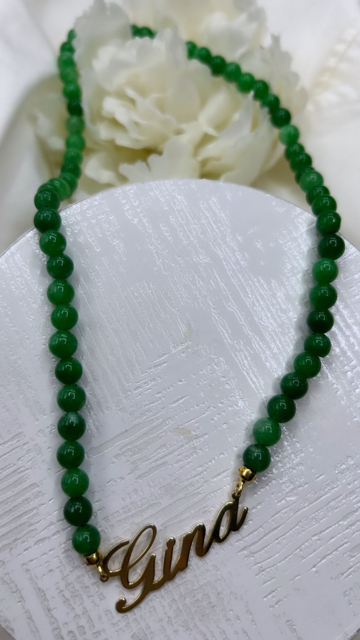 Collana perle con nome argento 925