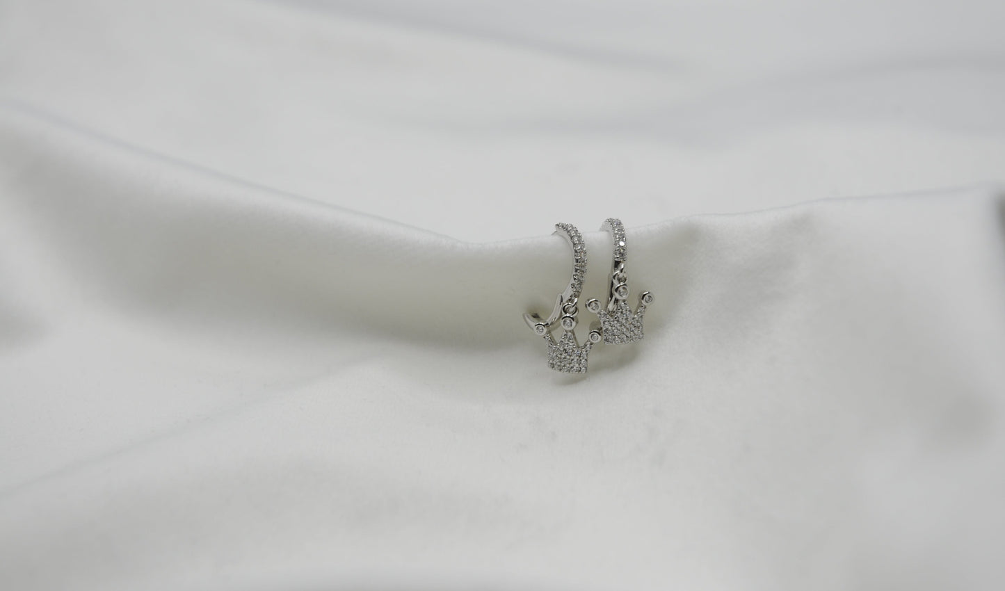Orecchini corona argento 925