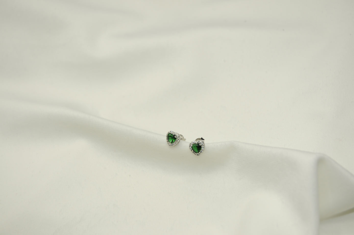 Orecchini lobo cuore argento 925