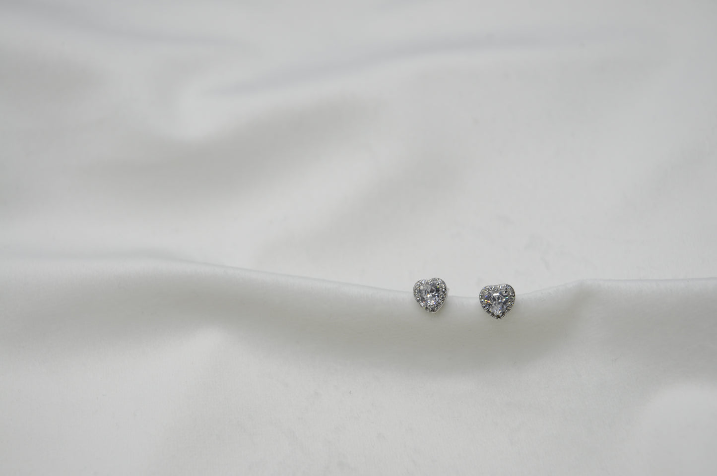 Orecchini lobo cuore argento 925