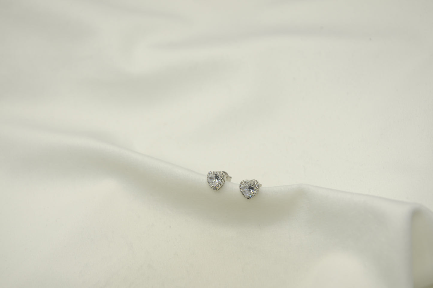 Orecchini lobo cuore argento 925