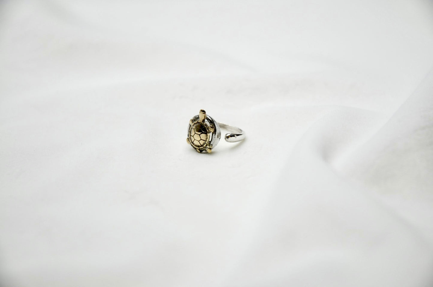 Anello sfera tartaruga argento 925