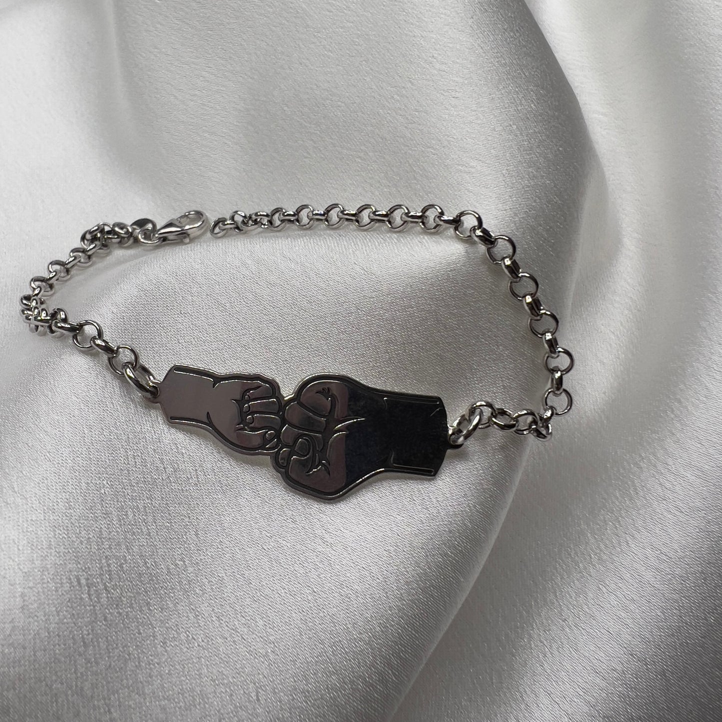 Bracciale padre e figlio/a argento 925