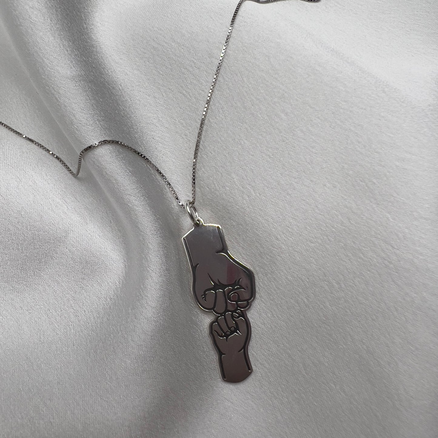 Collana padre e figlio/a argento 925