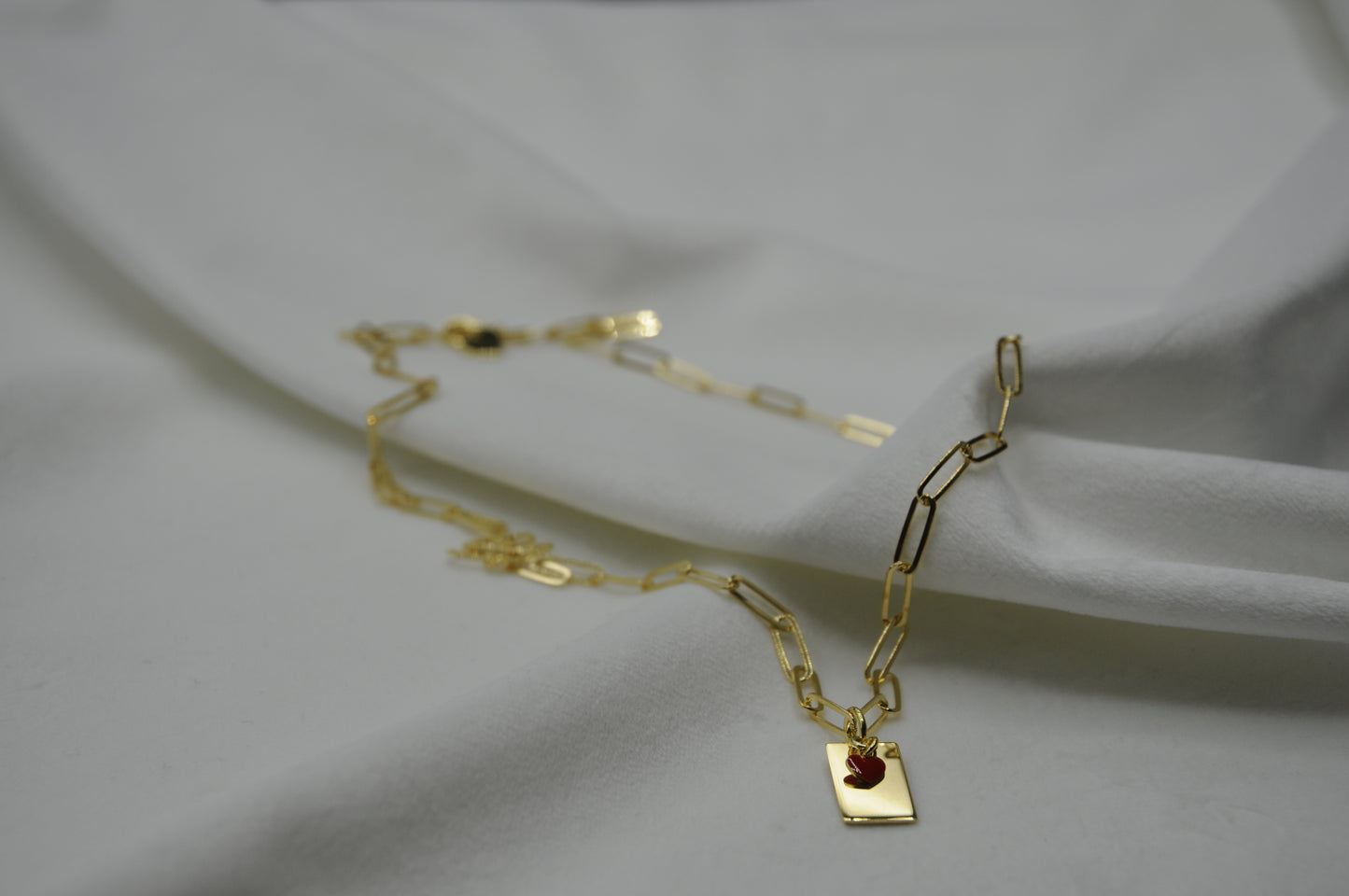 Collana lettera con cuore personalizzabile argento 925