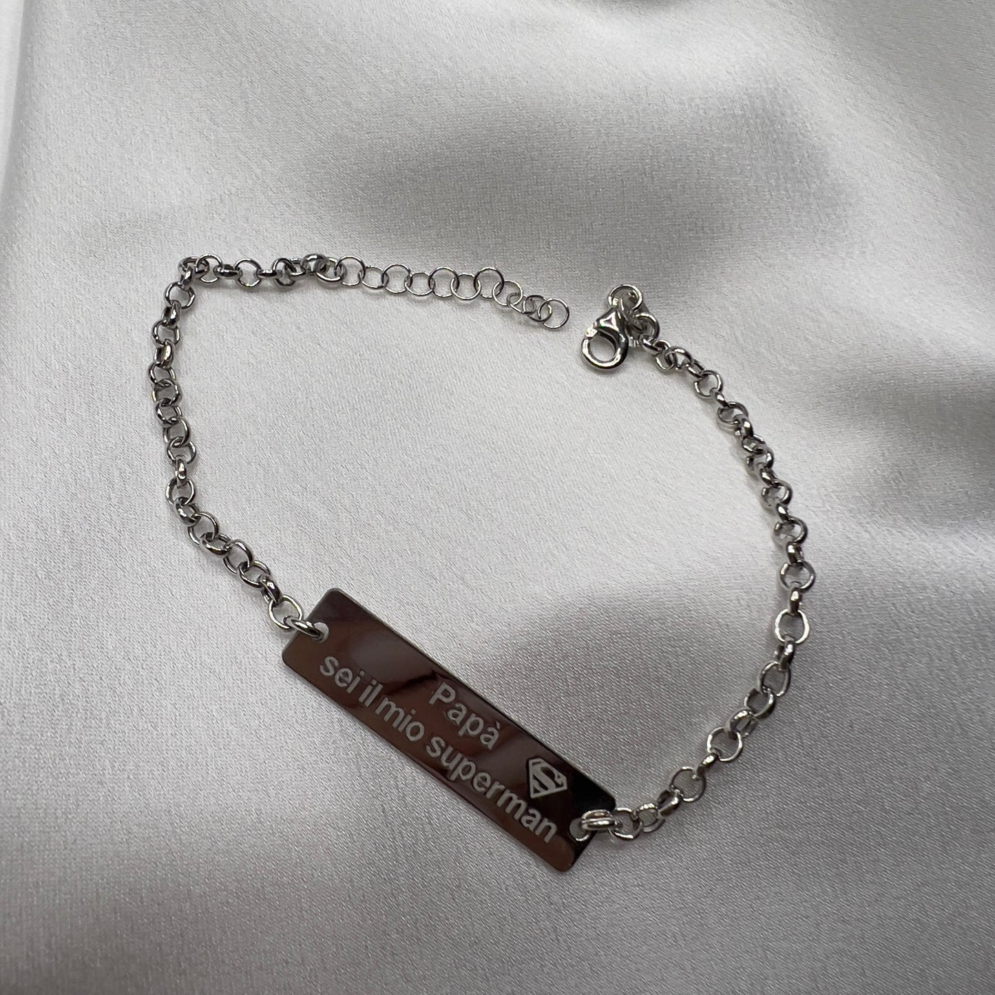 Bracciale supereroe argento 925
