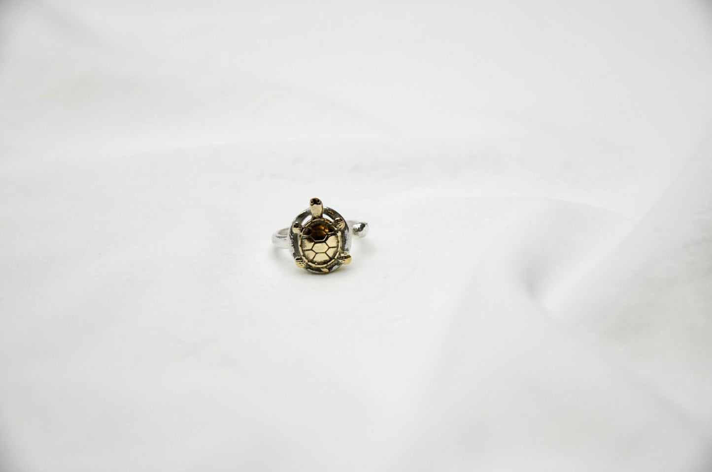 Anello sfera tartaruga argento 925