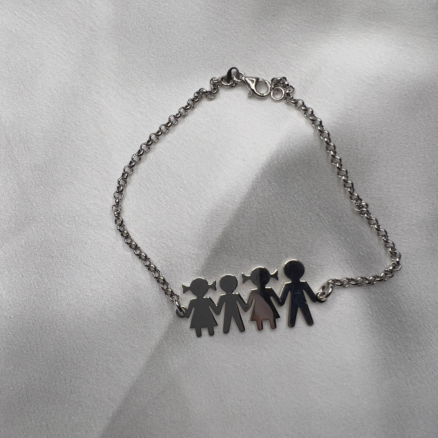 Bracciale Family personalizzabile argento 925