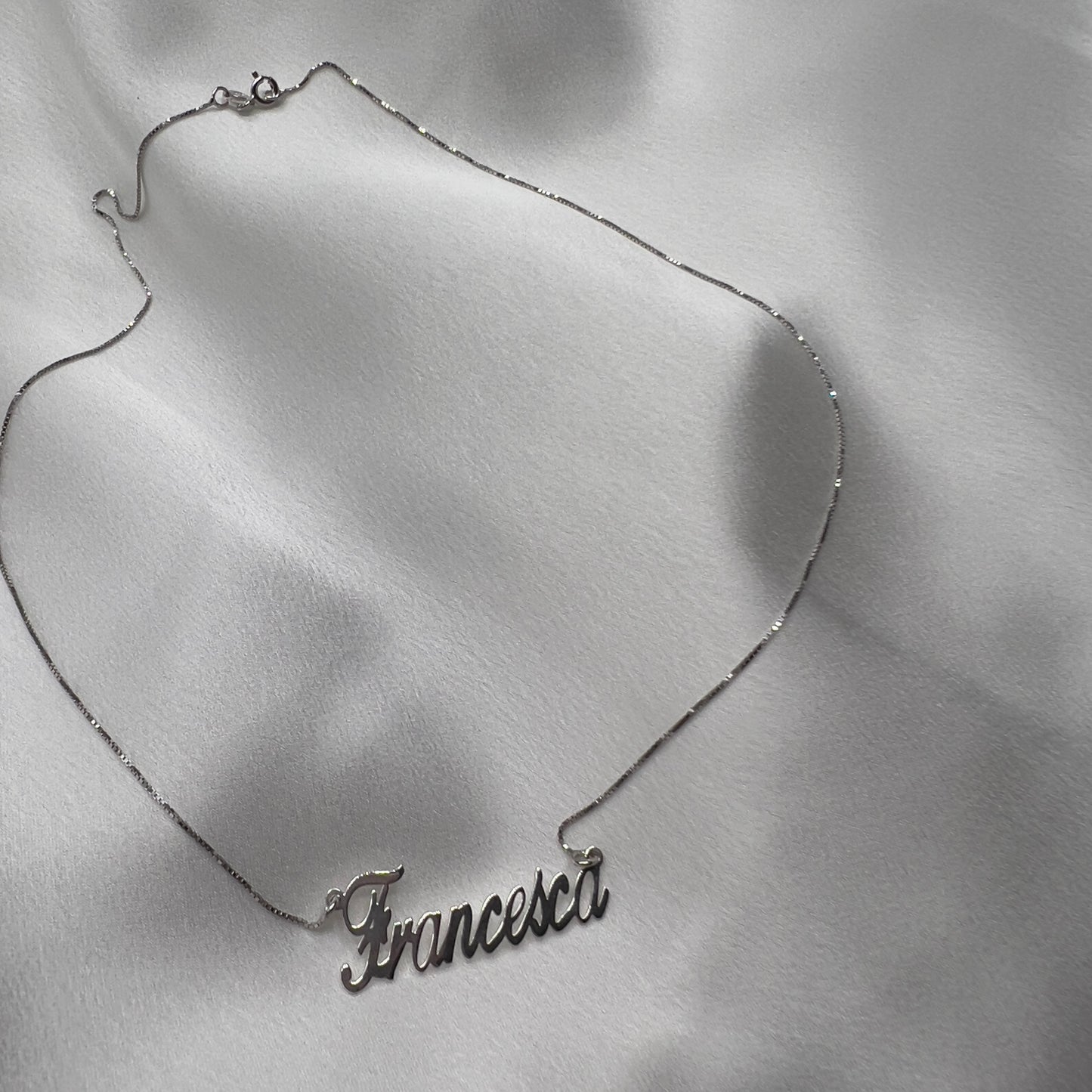 Collana nome argento 925