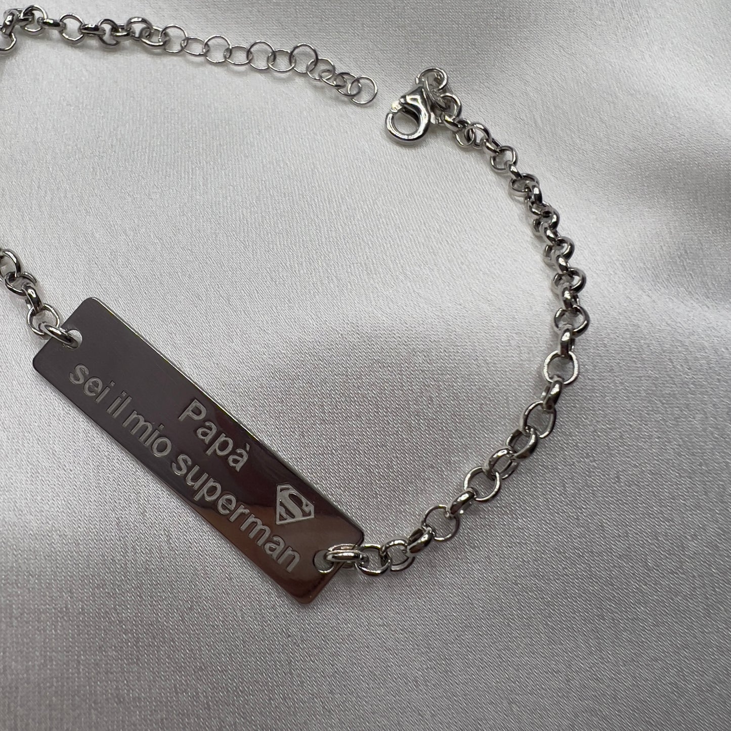 Bracciale supereroe argento 925