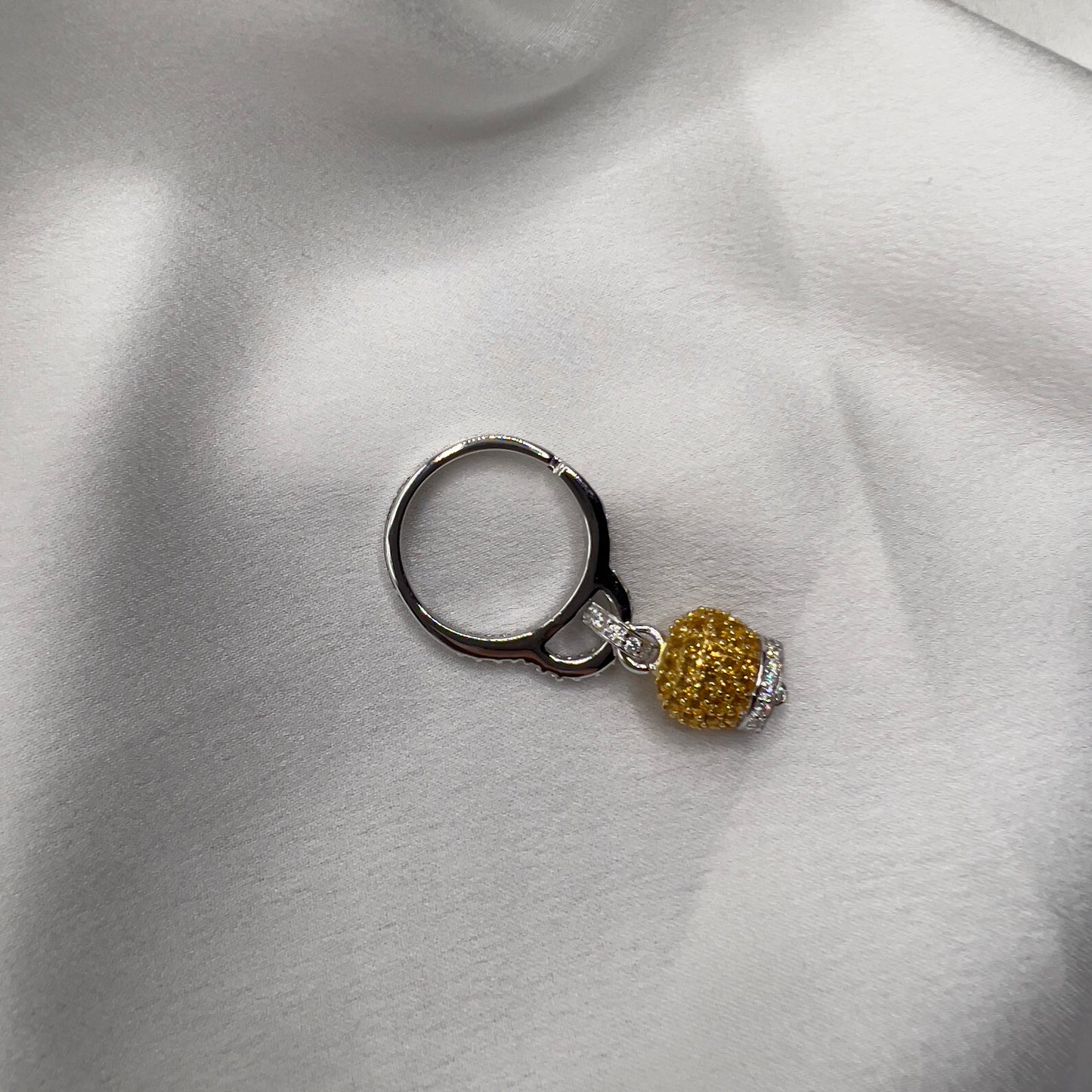 Anello campanella San Michele argento 925