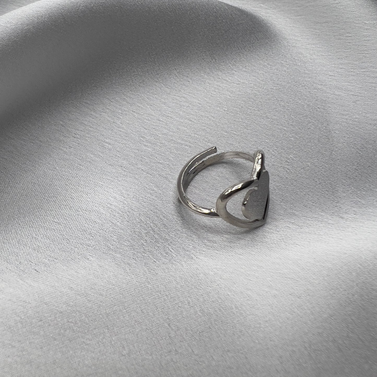 Anello doppio cuore argento 925