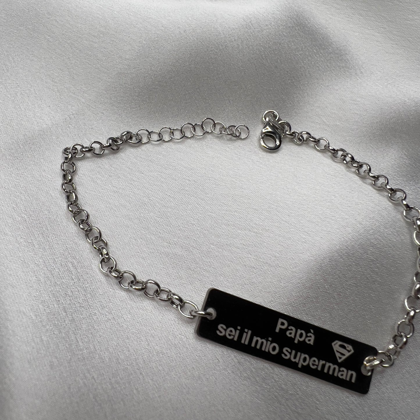 Bracciale supereroe argento 925