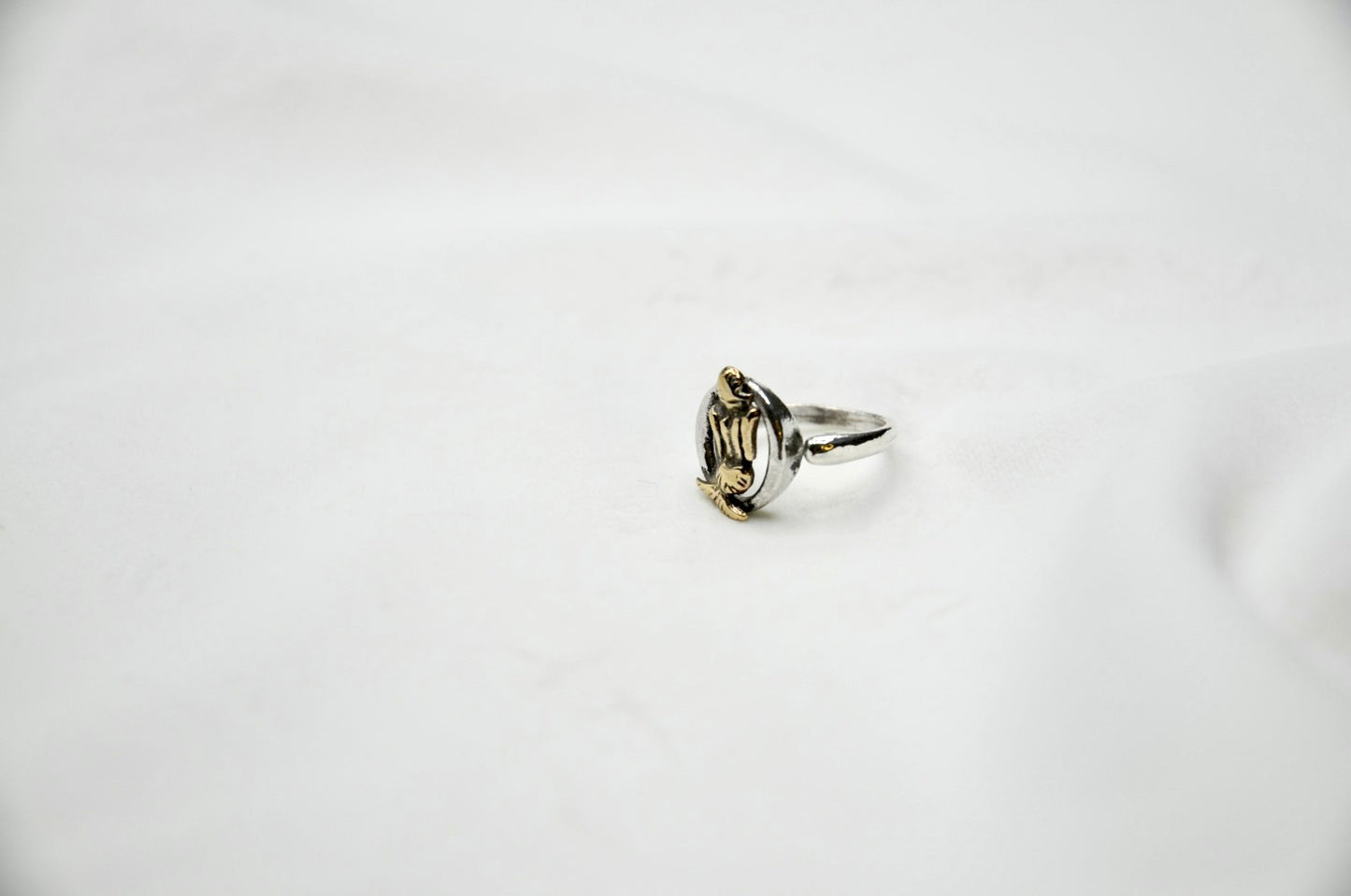 Anello sfera sirena Partenope argento 925